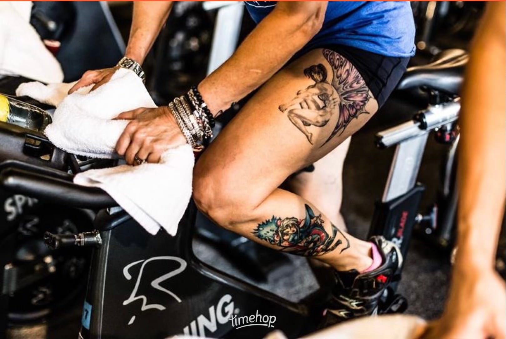 Members training in a spin class at SWEAT, a private 24 hour gym in College Park Orlando